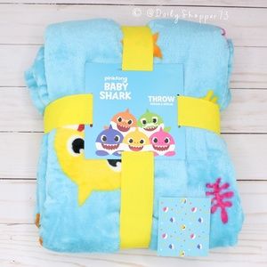 baby shark plush blanket
